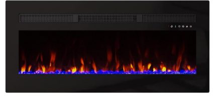 50" Electric Fireplace Heater - Wall Mounted & Recessed