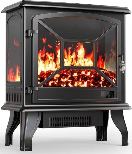 Silonn Electric Fireplace Heater - App & Remote Control
